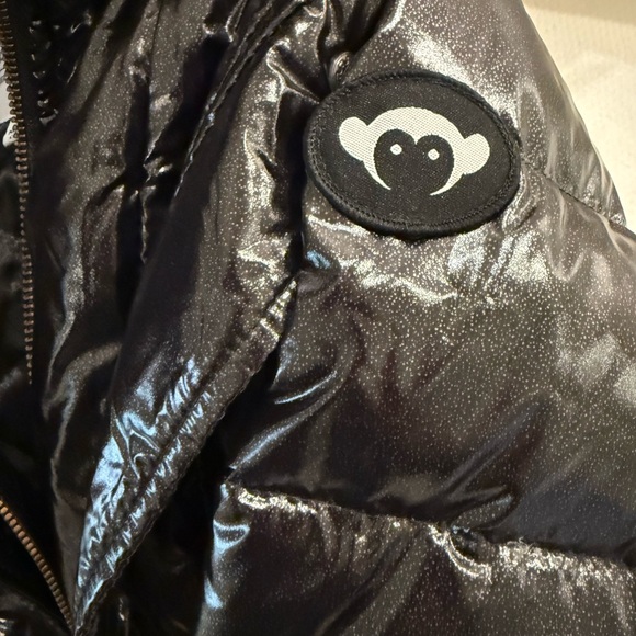 Girls Appaman black shiny puffer coat - Picture 4 of 4